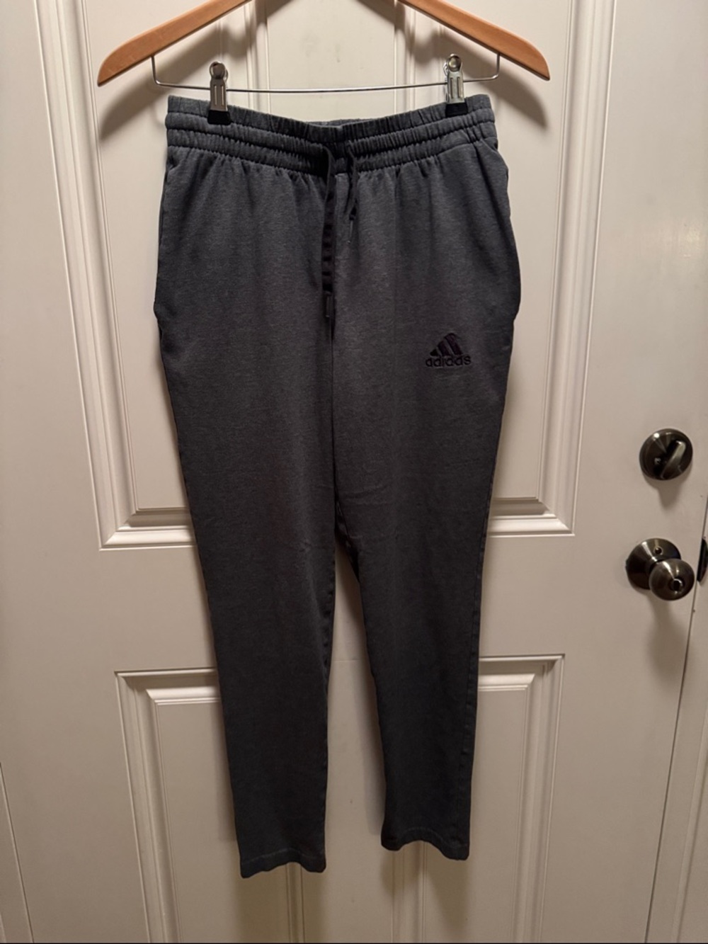 Adidas Men’s Dark Gray Drawstring Joggers